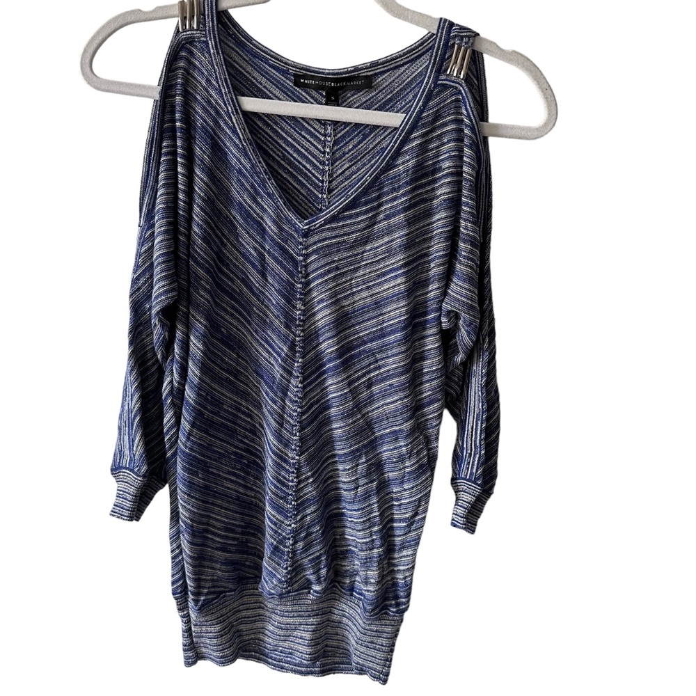 White House Black Market Cold Shoulder Pullover Sweater Top. Size Small